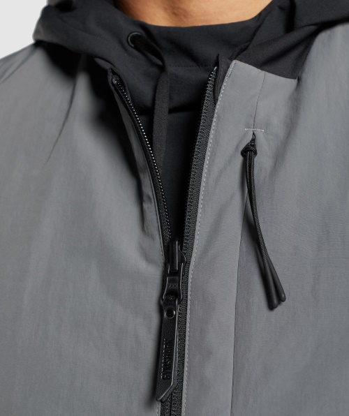 Colete Reversível Gymshark Retake Preto Carvão