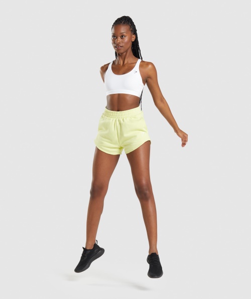 Sutiã Esportivo Gymshark Decote Redondo Branco