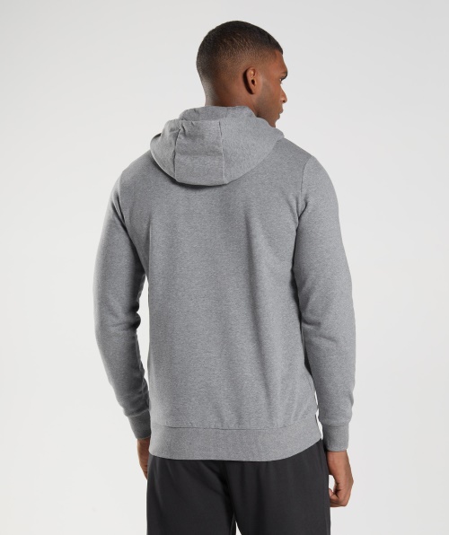 Moletom Com Capuz Com Enchimento De Cabeça De Tubarão Gymshark Charcoal Grey Marl