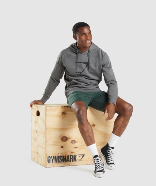 Moletom Com Capuz Com Enchimento De Tubarão Gymshark Carvão