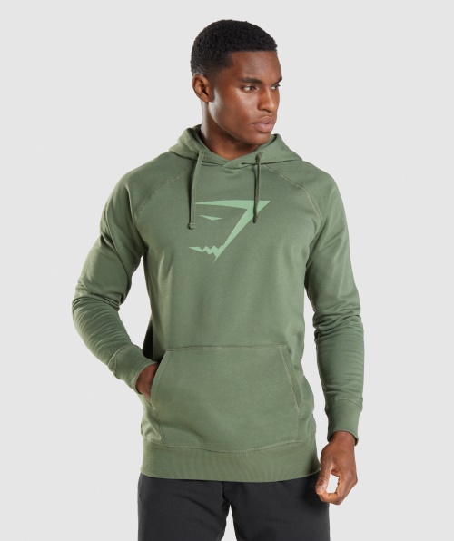 Moletom Com Capuz Com Preenchimento De Cabeça De Tubarão Gymshark Verde