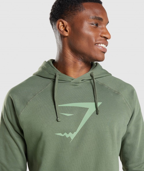 Moletom Com Capuz Com Preenchimento De Cabeça De Tubarão Gymshark Verde