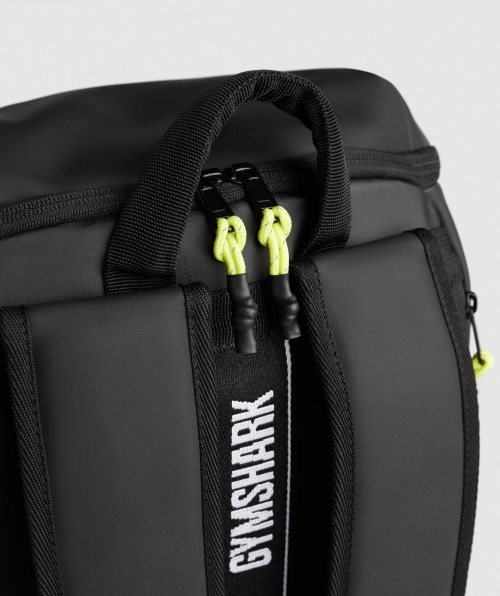 Mochila Gymshark Elegante Preto Reativo Verde
