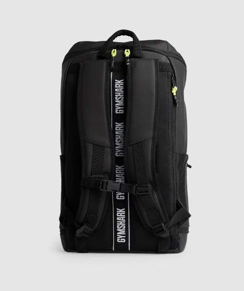 Mochila Gymshark Elegante Preto Reativo Verde