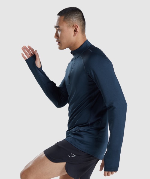 Gymshark Speed Evoluir 1/4 Zip Navy