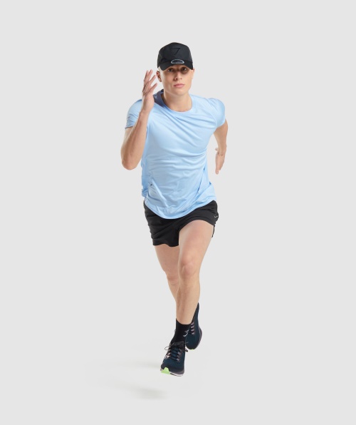 Camiseta Gymshark Speed Evoluir Moonstone Azul