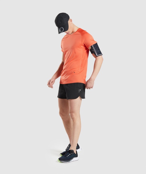 Camiseta Gymshark Speed Evoluir Mamão Laranja