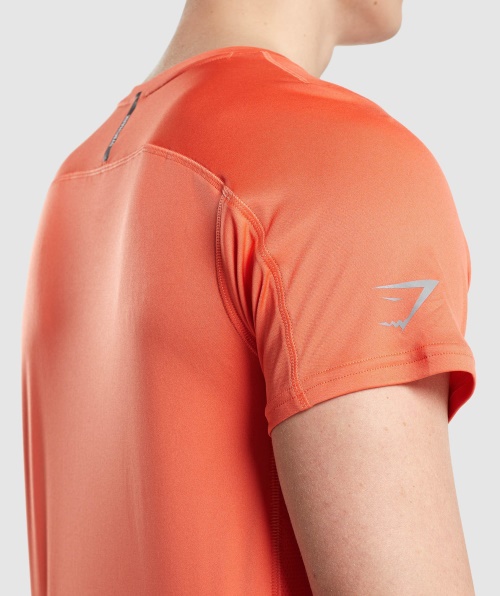 Camiseta Gymshark Speed Evoluir Mamão Laranja