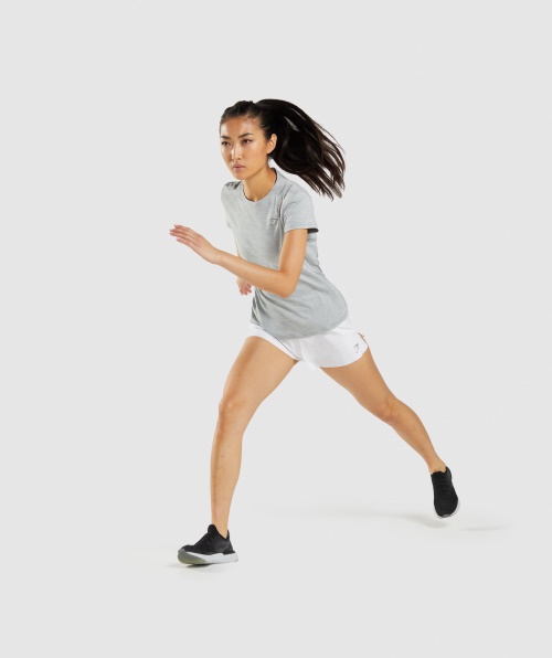 Shorts De Velocidade Gymshark Branco