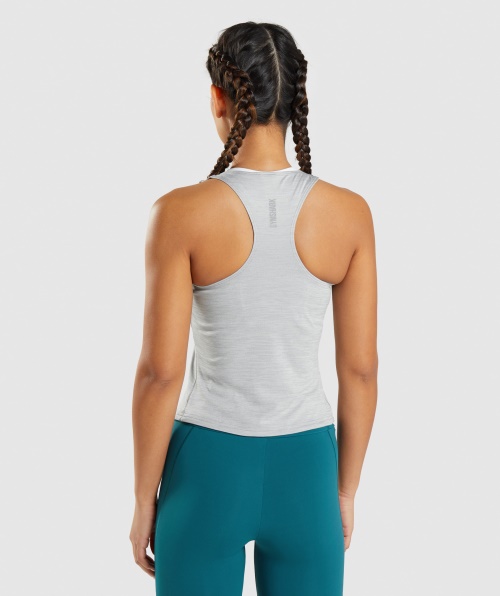 Gymshark Speed ​​Tank Smokey Grey-Green Marl