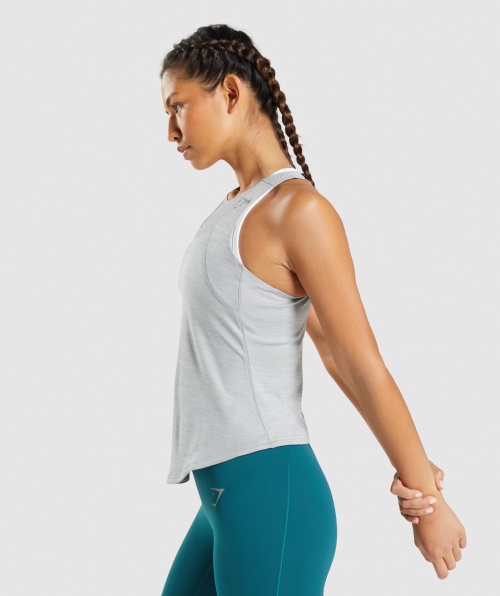 Gymshark Speed ​​Tank Smokey Grey-Green Marl