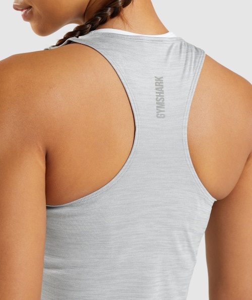 Gymshark Speed ​​Tank Smokey Grey-Green Marl