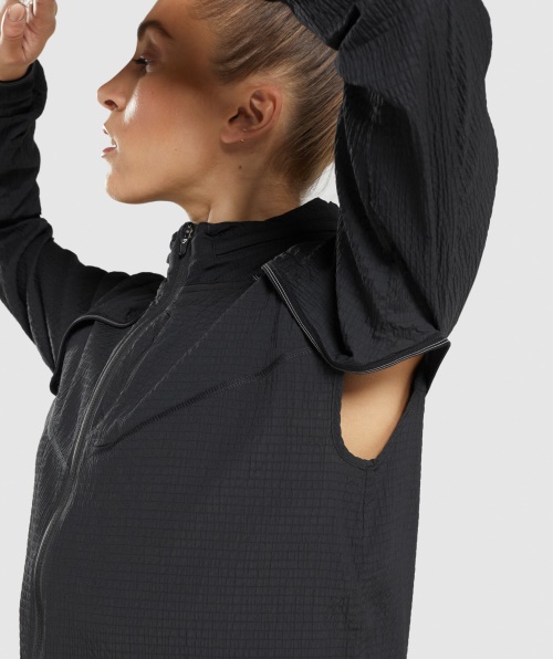 Blusão De Vento Gymshark Speed Mulheres Negras