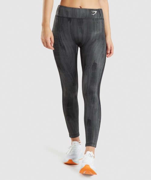 Legging Esportiva Gymshark Estampa Preta