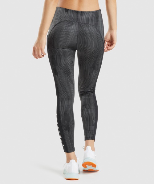 Legging Esportiva Gymshark Estampa Preta