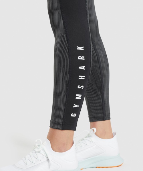 Legging Esportiva Gymshark Estampa Preta