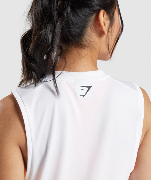 Tanque Solto Gymshark Esporte Branco