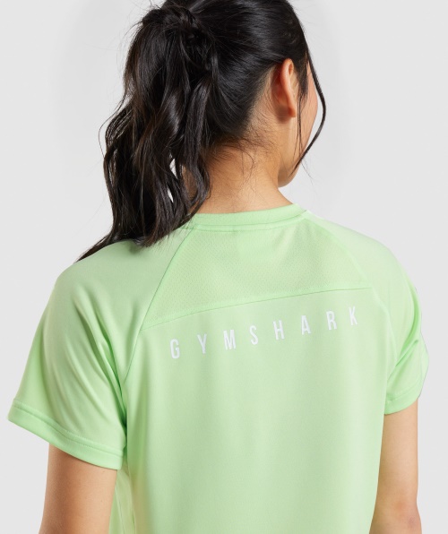 Camiseta Gymshark Sport Midi Verde Bali