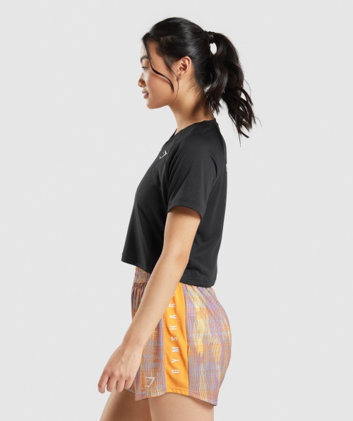 Camiseta Midi Esportiva Gymshark Preta