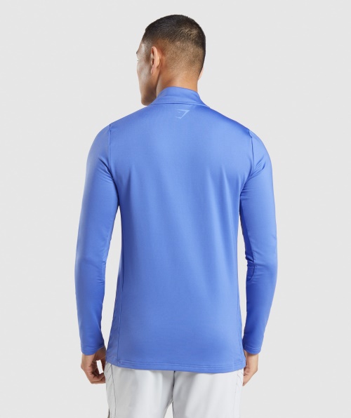 Gymshark Sport Stripe 1/4 Zip Court Azul