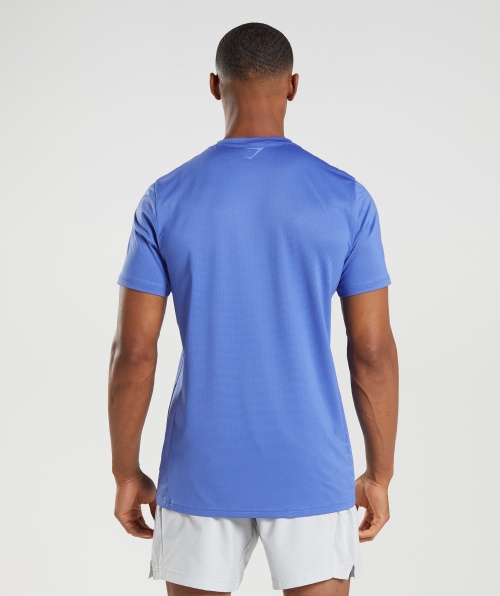 Gymshark Sport Stripe Camiseta Quadra Azul