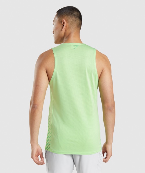 Gymshark Sport Stripe Tanque Bali Verde