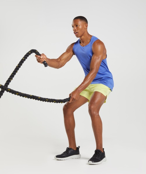 Gymshark Sport Stripe Tanque Quadra Azul