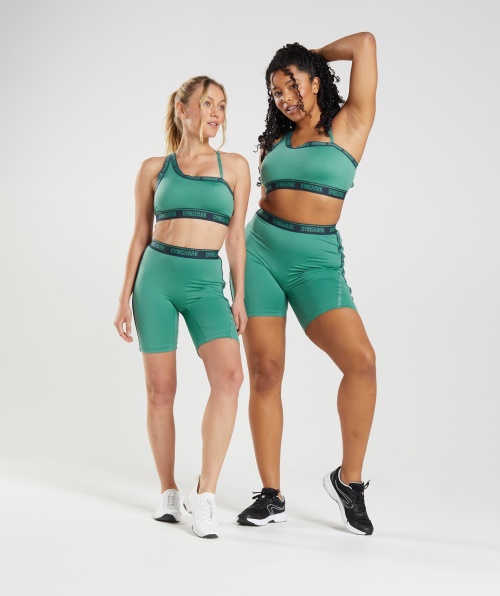 Calção De Ciclismo Gymshark Strike Alpino Verde-marinho