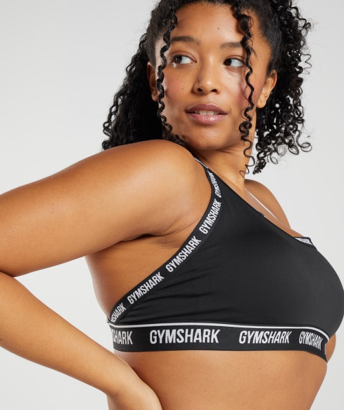 Sutiã Esportivo Gymshark Strike Preto E Branco