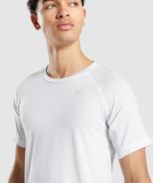 Camiseta Gymshark Studio Amplificar Branca