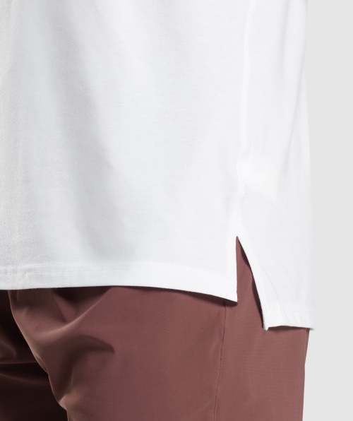 Camiseta Gymshark Studio Amplificar Branca