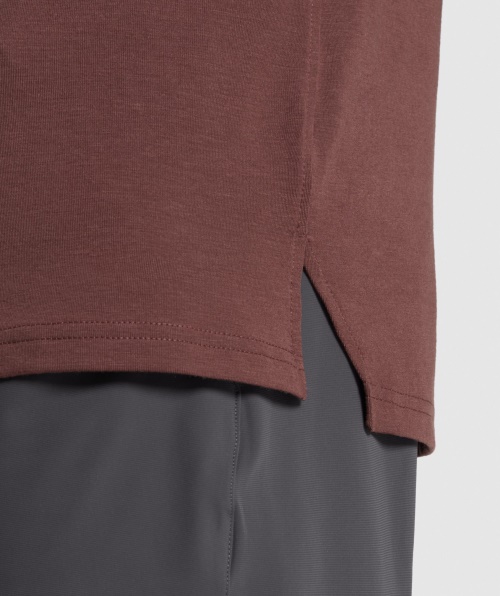 Gymshark Studio Amplificar Tanque Cherry Brown