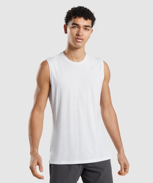 Gymshark Studio Amplificar Tanque Branco