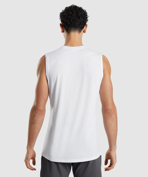 Gymshark Studio Amplificar Tanque Branco