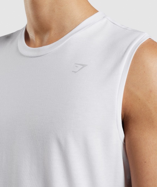 Gymshark Studio Amplificar Tanque Branco