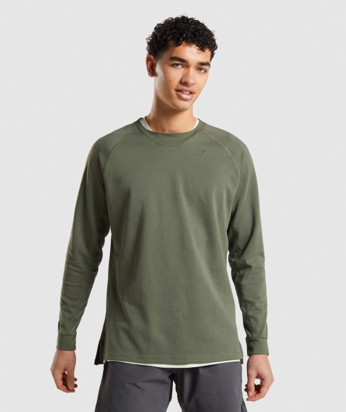 Gymshark Studio Crew Core Olive