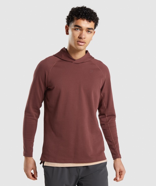 Moletom Com Capuz Gymshark Studio Marrom Cereja