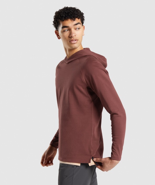 Moletom Com Capuz Gymshark Studio Marrom Cereja