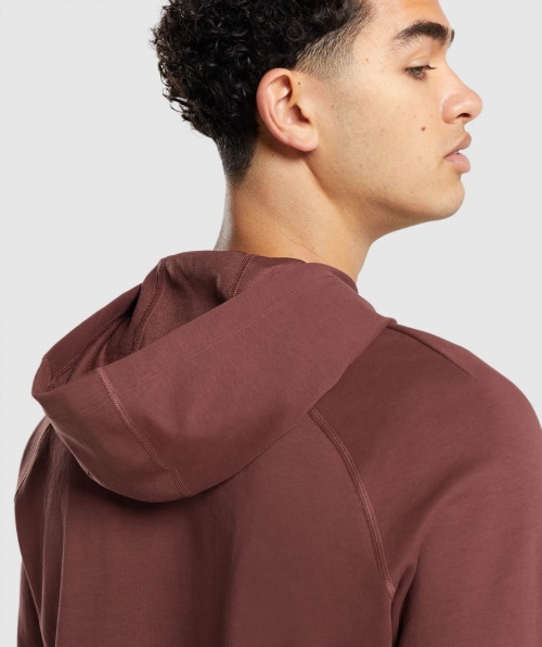 Moletom Com Capuz Gymshark Studio Marrom Cereja