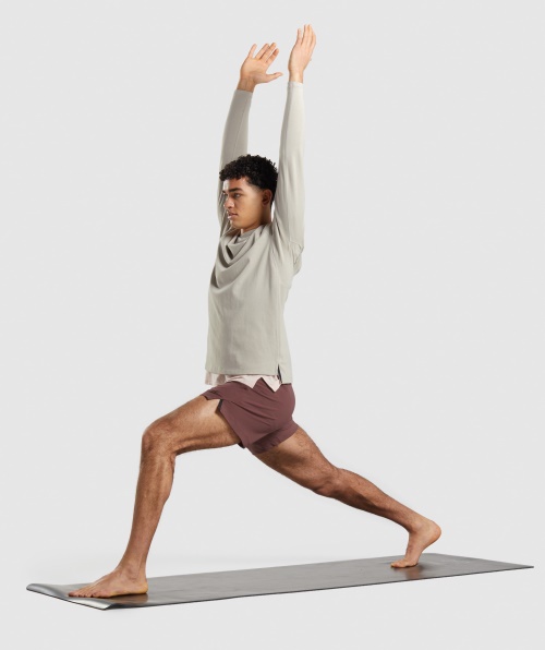 Shorts Studio Gymshark Marrom Cereja