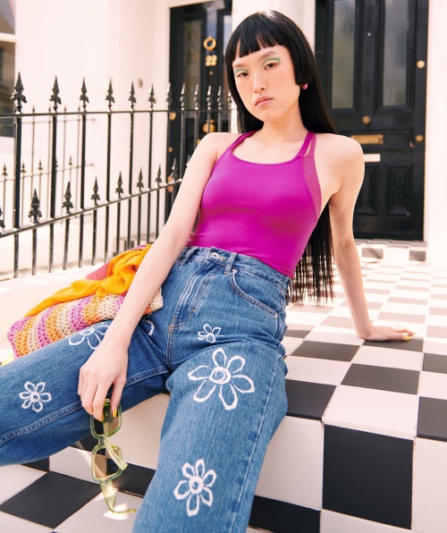 Gymshark Studio Tanque Dragão Rosa