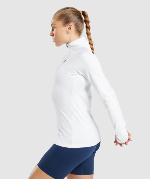 Treino Gymshark 1/4 Zip Branco
