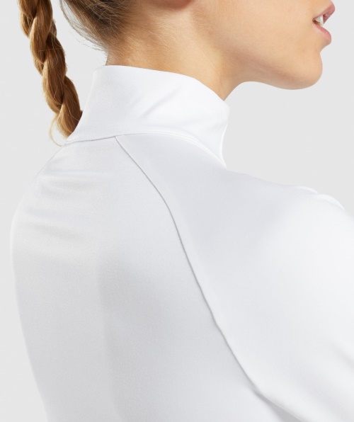 Treino Gymshark 1/4 Zip Branco