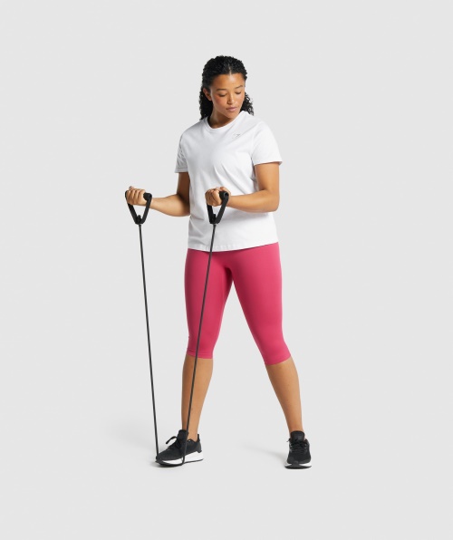 Camiseta Básica De Treino Gymshark Branca