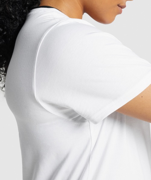 Camiseta Básica De Treino Gymshark Branca