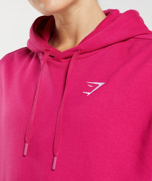 Moletom Com Capuz Para Namorado De Treino Gymshark Rosa Magenta
