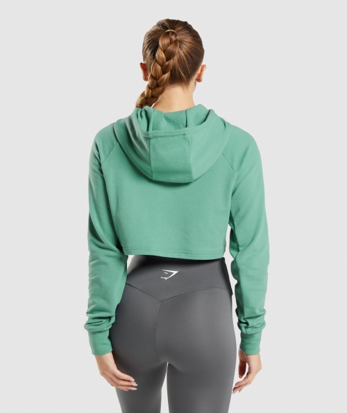 Moletom Cropped De Treino Gymshark Verde Alpino