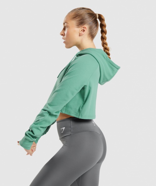 Moletom Cropped De Treino Gymshark Verde Alpino