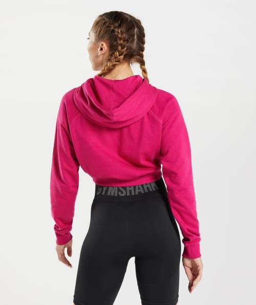 Moletom Cropped De Treino Gymshark Rosa Magenta