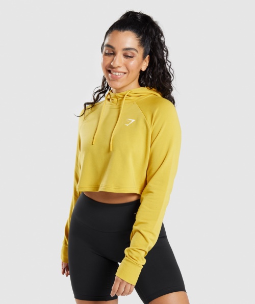 Gymshark Treino Moletom Com Capuz Medalhão Amarelo